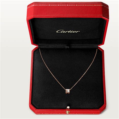 cartier rose gold necklace